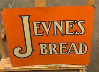 Jevne’s Bread SST Embossed Sign