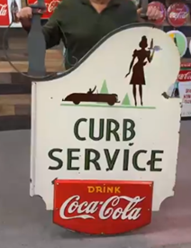 Drink Coca-Cola Curb Service DSP Six-Piece Sign