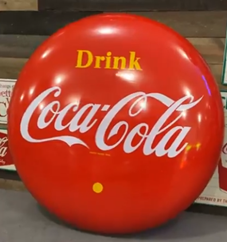 Drink Coca-Cola Yellow Dot 48 Inch SSP Sign