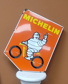 Michelin Tire Man Riding a Bike SSP Sign