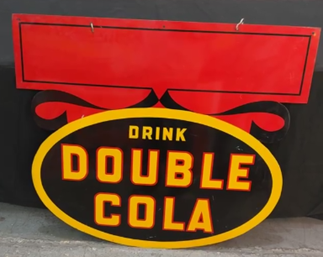 Drink Double Cola Die Cut DST Hanging Sign