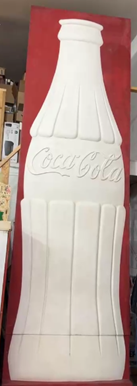 Coca-Cola Elizabethtown Kentucky Factory Fiberglass Bottle Sign