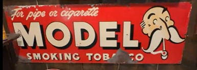Model Smoking Tobacco for Pipe or Cigarette SST Horizontal Sign
