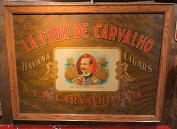 La Flor De Carvalho Havana Cigars Philadelphia SST Sign