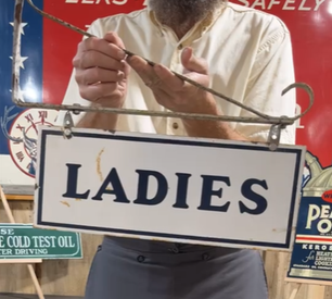Ladies Rest Room DSP Hanging Sign