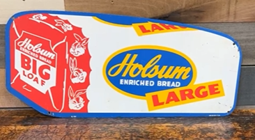 Holsum Enriched Bread Big Loaf Bunny SST Sign