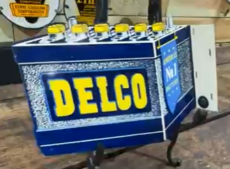 Delco Batteries Baby Flange DST Sign