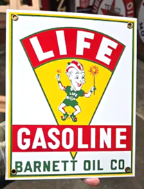 Life Gasoline Barnett Oil Co SSP Pump Plate