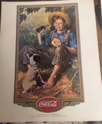 Coca Cola Coke Heavy paper Litho