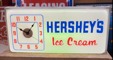Hershey’s Ice Cream Embossed Light Up Plastic Sign