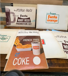 Coca-Cola Fanta Salesman Sample Advertising Cardstock Kits