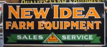 New Idea Farm Equipment Sales Service SSP Sign