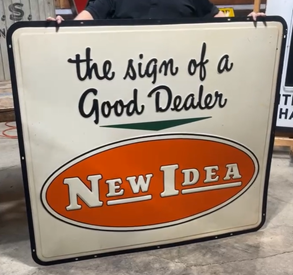 New Idea the Sign of a Good Dealer Embossed SST Sign