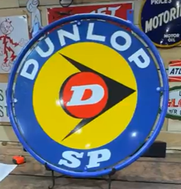 Dunlop SP Tires DSP Blue Sign in Ring