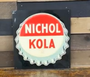 Nichol Kola Bottle Cap Embossed SST Sign