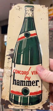 Hammer Concord Vine Embossed SST Sign
