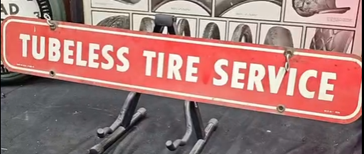 Firestone Tires Tubeless Tire Service Hanging DST Sign