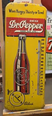 Dr Pepper Good for Life When Hungry Tired Thirsty Tube Thermometer SST