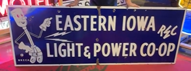 Eastern Iowa Light and Power Co-Op Self Framed SSP Sign