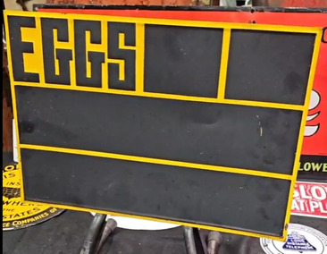 Eggs SST Chalk Board Sign
