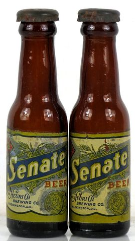 1945 Senate Beer Salt & Pepper Set 4 Inch Washington District Of Columbia
