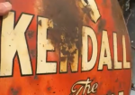 Kendall the 2000 Mile Oil DST Round Sign