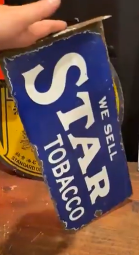 We Sell Star Tobacco DSP Flange Sign