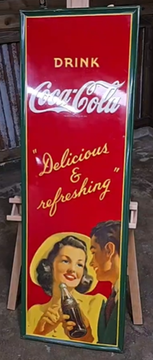 Drink Coca-Cola Delicious and Refreshing Man & Woman SST Sign