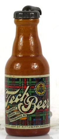1946 Tech Beer Miniature Bottle 3¾ Inch Pittsburgh Pennsylvania