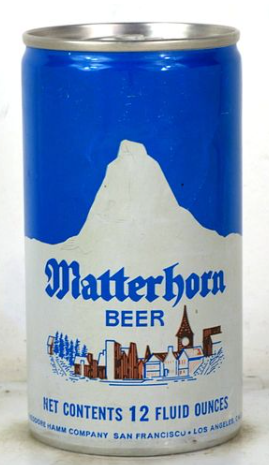 1970 Matterhorn 12oz Ring Top Can San Francisco California