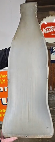 Coca-Cola Convex Die-Cut SST Bottle-Shaped Embossed Sign