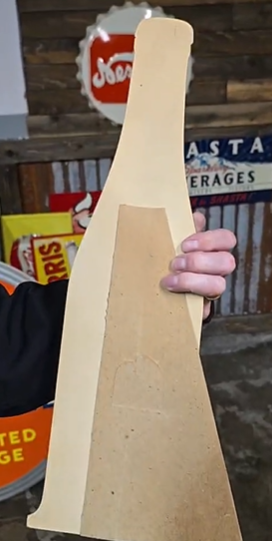 Green River Schoenhofen Company Chicago Die-Cut Cardboard Easel-Back Sign