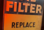 AC Oil Filter Protects Your Engine SST Embossed Vertical Sign