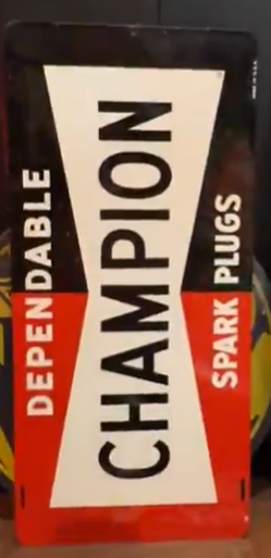 Champion Spark Plugs SST Sign