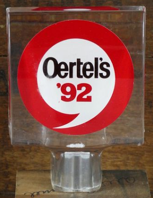 1972 Oertel’s ’92 Beer 3½ inch Tap Handle La Crosse Wisconsin