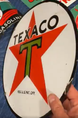 Texaco Black T 15 Inch SSP Pump Plate