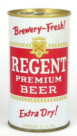 1969 Regent Premium Beer 12oz Ring Top Can Norfolk Virginia