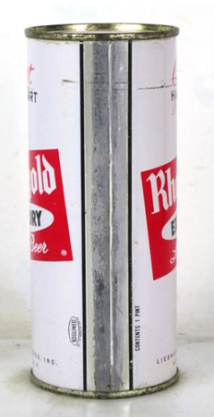 1962 Rheingold Extra Dry Lager Beer (Worlds Fair Lid) 16oz One Pint Flat Top Can New York New York