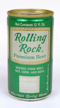 1978 Rolling Rock Premium Beer 12oz Ring Top Can Latrobe Pennsylvania