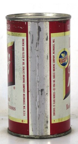 1951 Schlitz Beer 12oz Flat Top Can Milwaukee Wisconsin