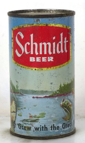 1962 Schmidt Beer “Canoe” 12oz Flat Top Can Saint Paul Minnesota