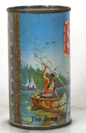 1962 Schmidt Beer “Canoe” 12oz Flat Top Can Saint Paul Minnesota