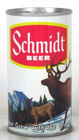 1969 Schmidt Beer (Elk) 12oz Ring Top Can Saint Paul Minnesota