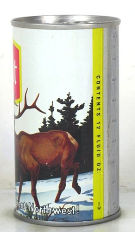 1969 Schmidt Beer (Elk) 12oz Ring Top Can Saint Paul Minnesota