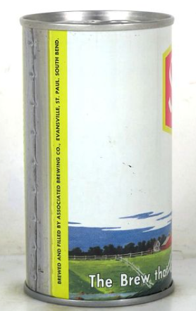 1969 Schmidt Beer (Palomino Horses) 12oz Ring Top Can Saint Paul Minnesota