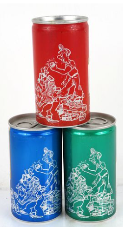 1977 Set of 3 Rainier BCCA Chapter Beer Cans 12oz Ring Top Can St. Louis Missouri