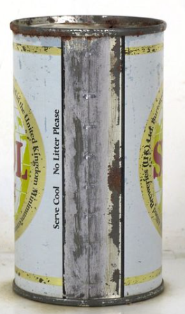 1968 Skol Lager Beer 12oz Flat Top London England
