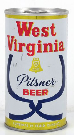 1968 West Virginia Pilsner Beer 12oz Ring Top Can Huntington West Virginia