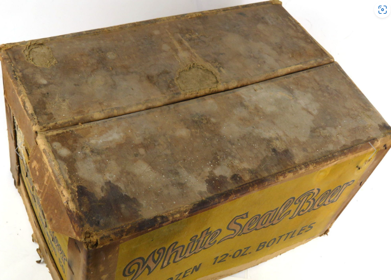 1938 White Seal Fiberboard Beer Crate St. Louis Missouri