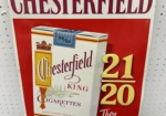 Chesterfield Cigarettes Embossed SST Sign